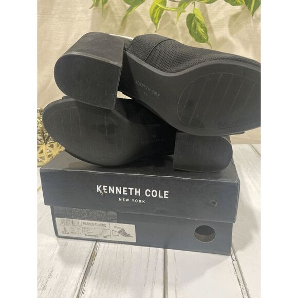 Kenneth Cole New York Women's Hannon Elastic Strap Sandals - Black 6M - Picture 4 of 10